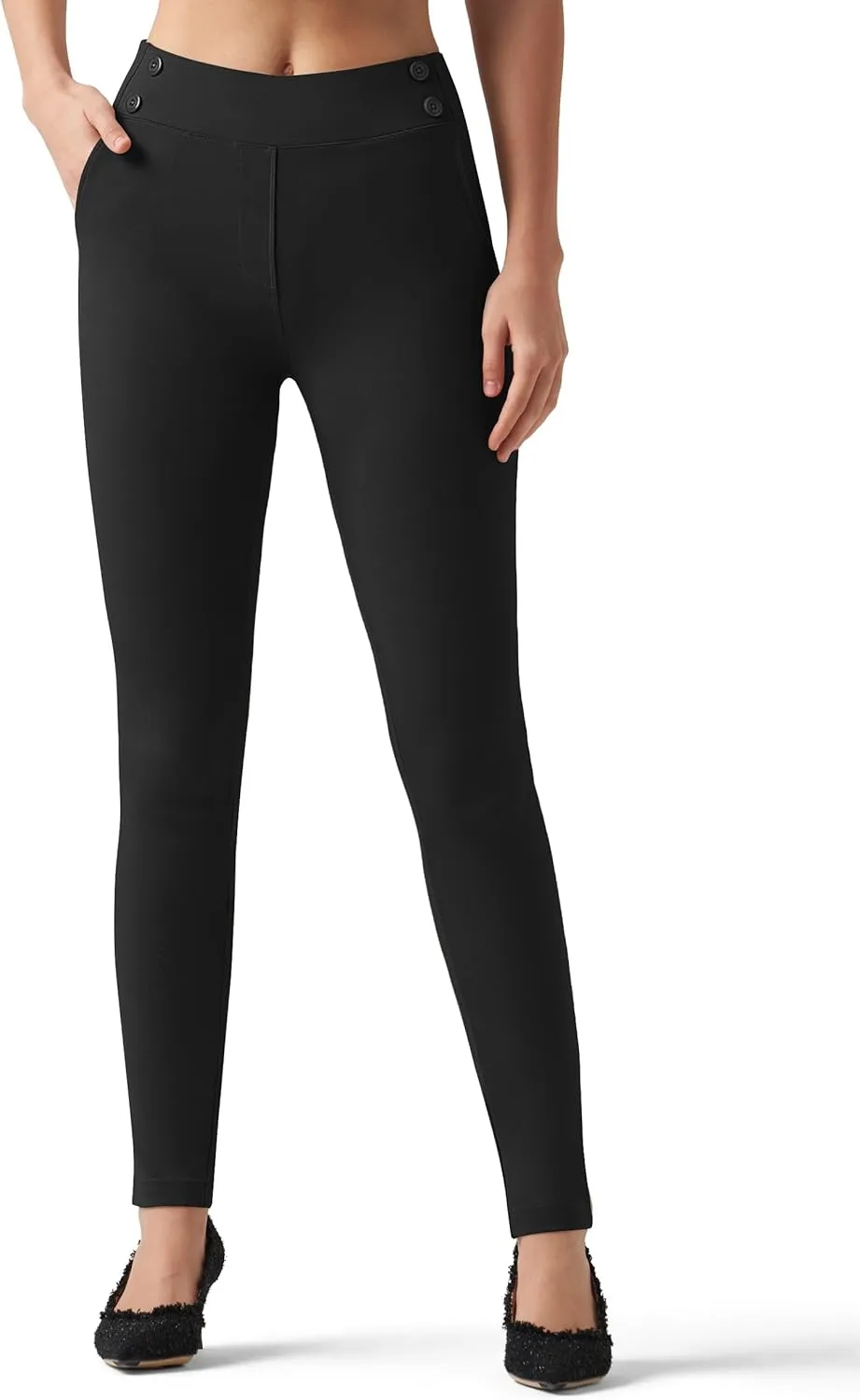 Willit Women's Yoga Dress Pants Skinny Work Slacks Leggings Stretch Office Pants High Waisted Business Casual Pants 27"/28"