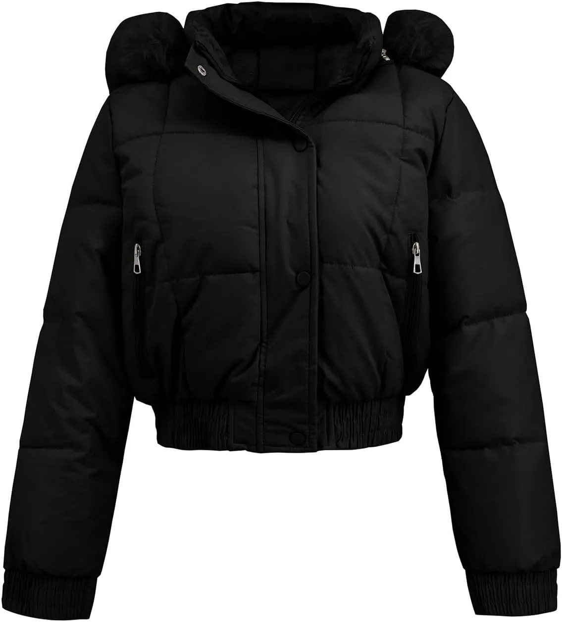 Winter Coats for Women Long Oversized Womens Short Winter Warm Cotton Jacket Single Breasted Zipper Jacket