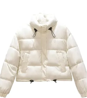 Winter Jacket Women Short Parkas Hooded Loose Coat Parkas Cotton Padded Women