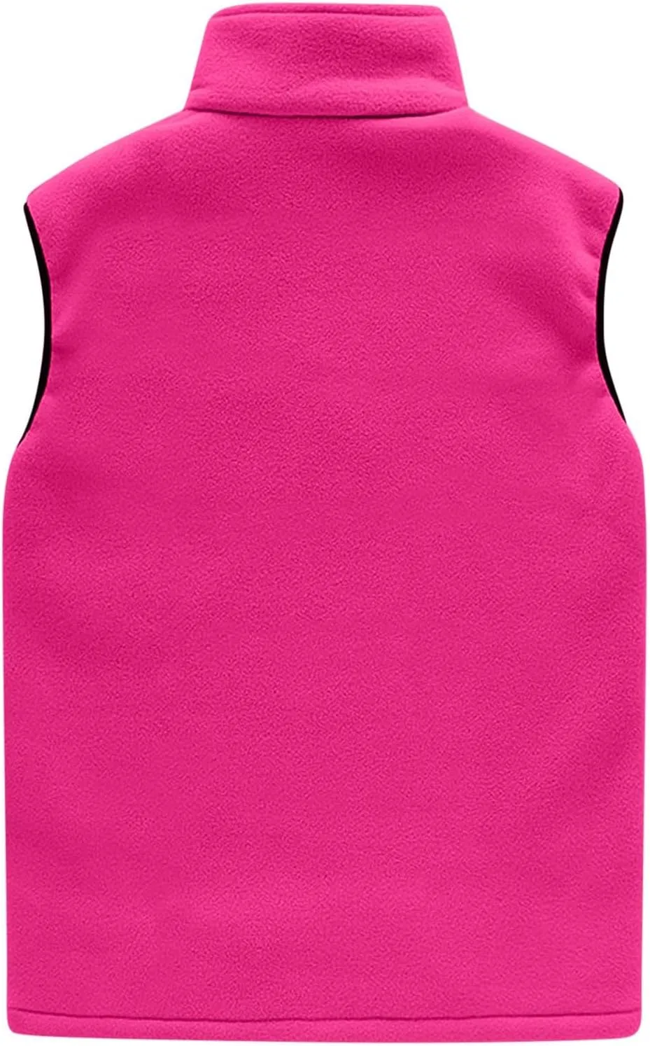 Wkishenl Women's Fleece Vest Solid Stand Collar Sleeveless Jacket Coat Fall Fuzzy Sherpa Lightweight Vest Zipper Waistcoat