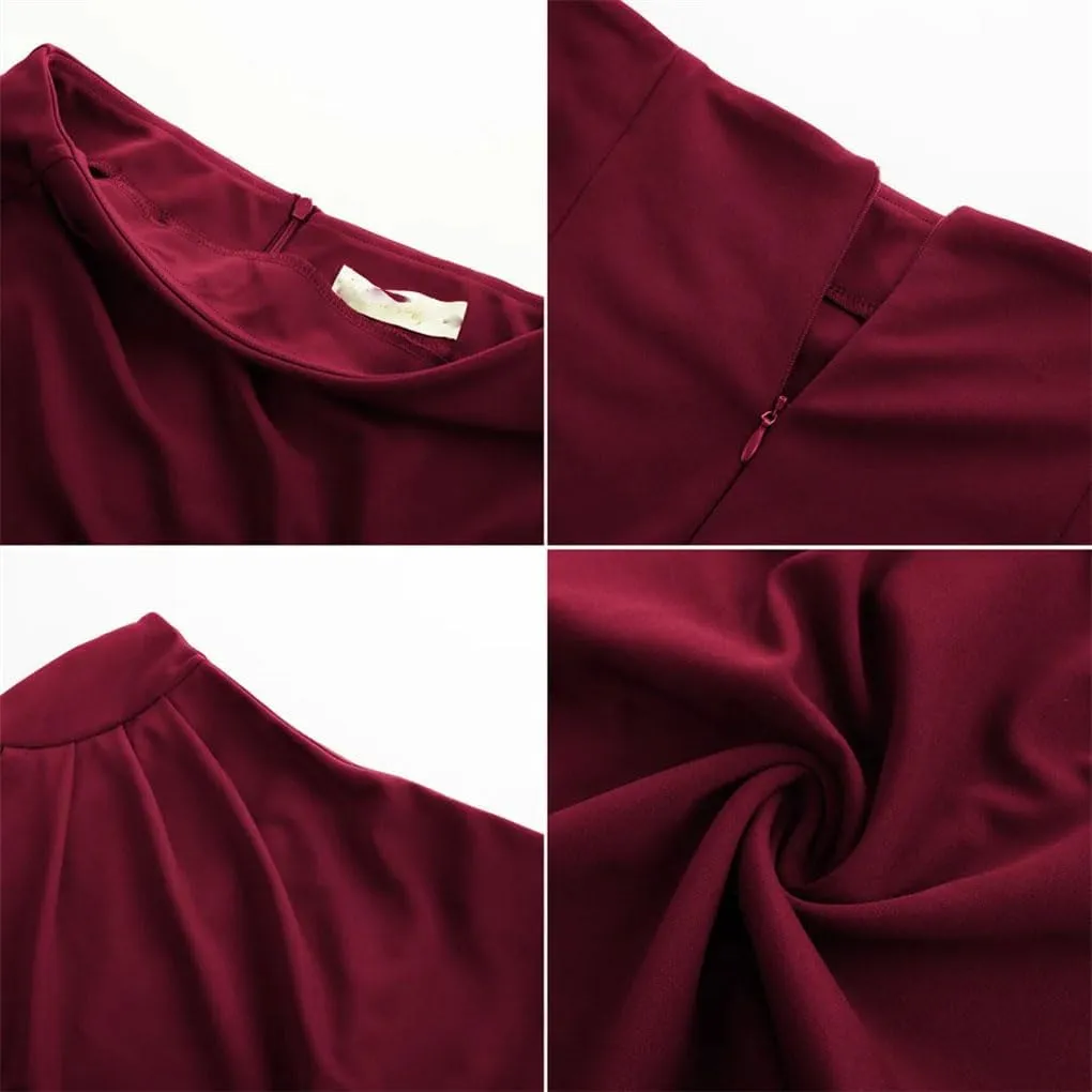 Women Elastic High Waist Length Bodycon Skirts Womens Solid Color Casual Skirt Midi Slim Fit Skirt