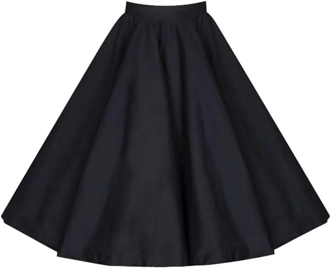 Women Elegant Flower Print Skirts Floral Pleated Black Red Pin Up High Waist Vintage Skirt