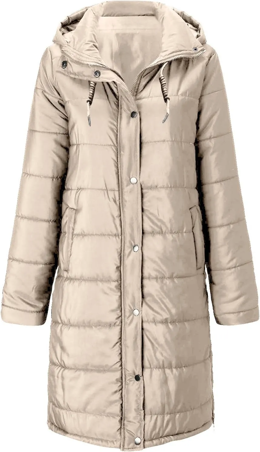 Women Lightweight Puffer Vest Packable Long Winter Coat Zip Up Quilted Jackets Hooded Sleeveless Plus Size Warm Vest