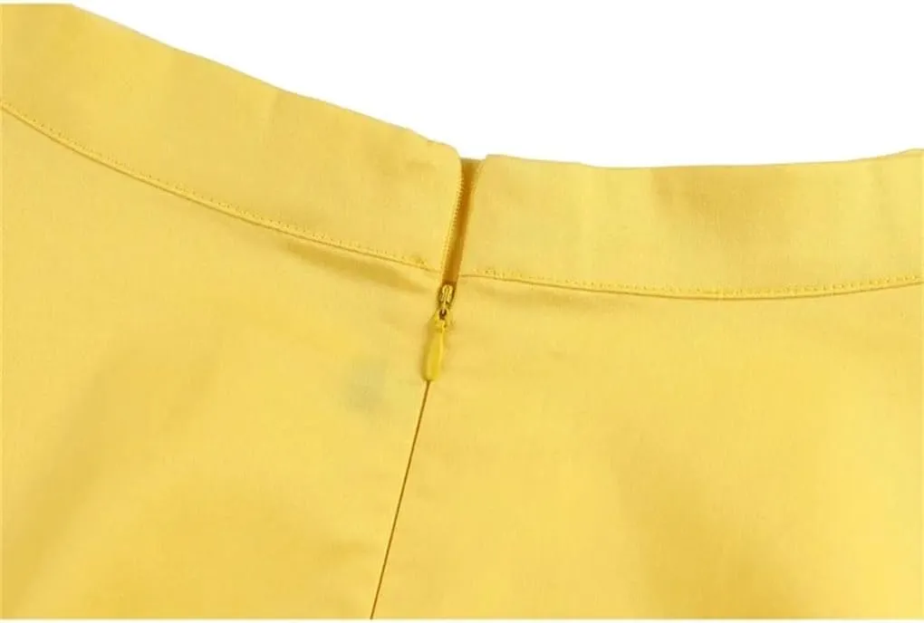 Women Pleated Skirt High Waist Retro Midi Solid Color Slim fit Casual Skirts