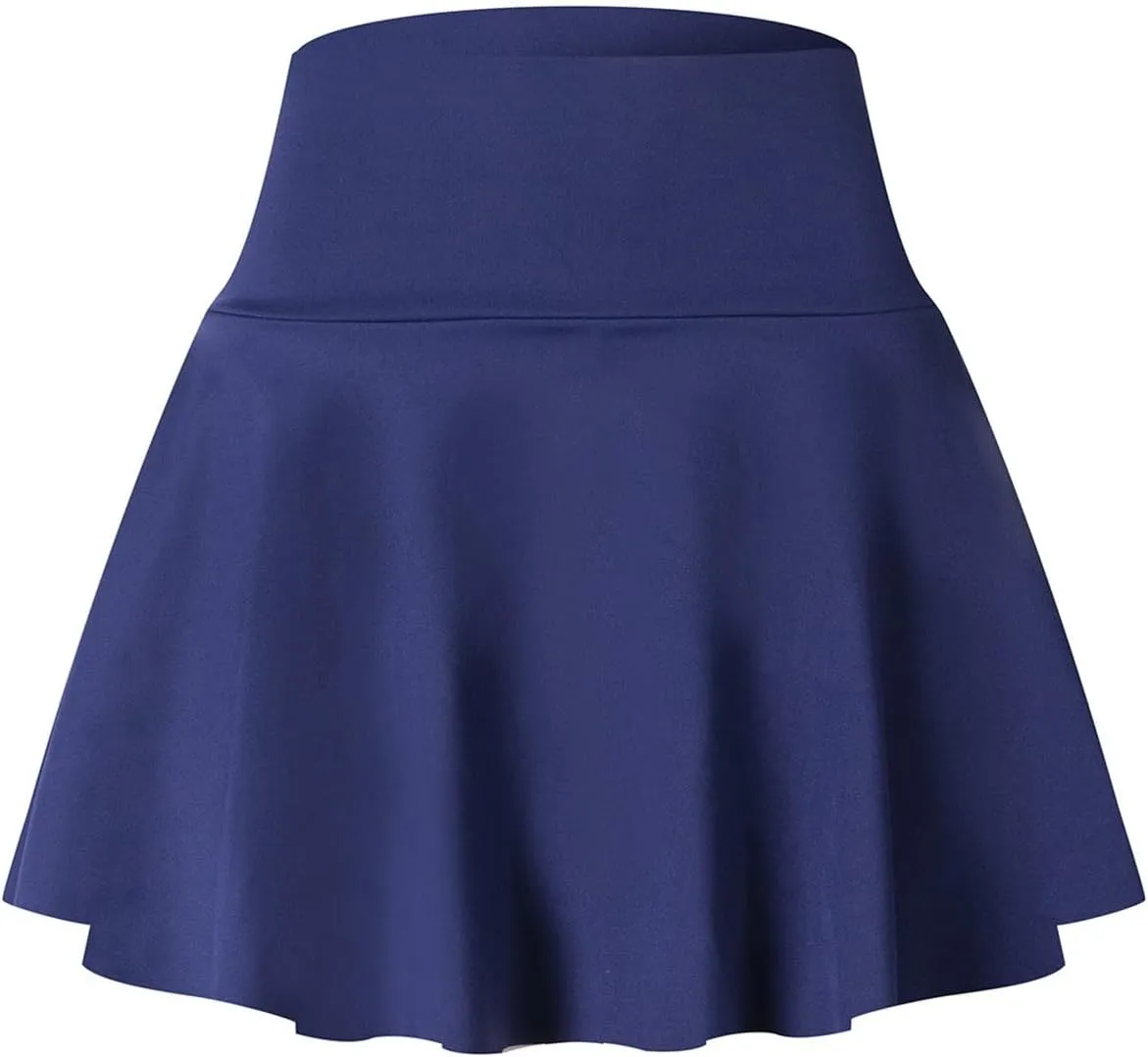 Women Tennis Skirt Pleated Golf Skirts with Built-in Shorts High Waist Athletic Skirt with Pockets Workout Skorts