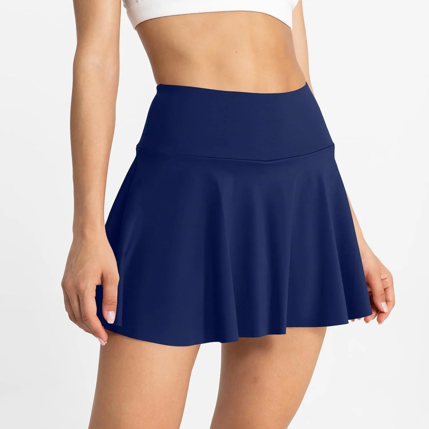 Women Tennis Skirt Pleated Golf Skirts with Built-in Shorts High Waist Athletic Skirt with Pockets Workout Skorts