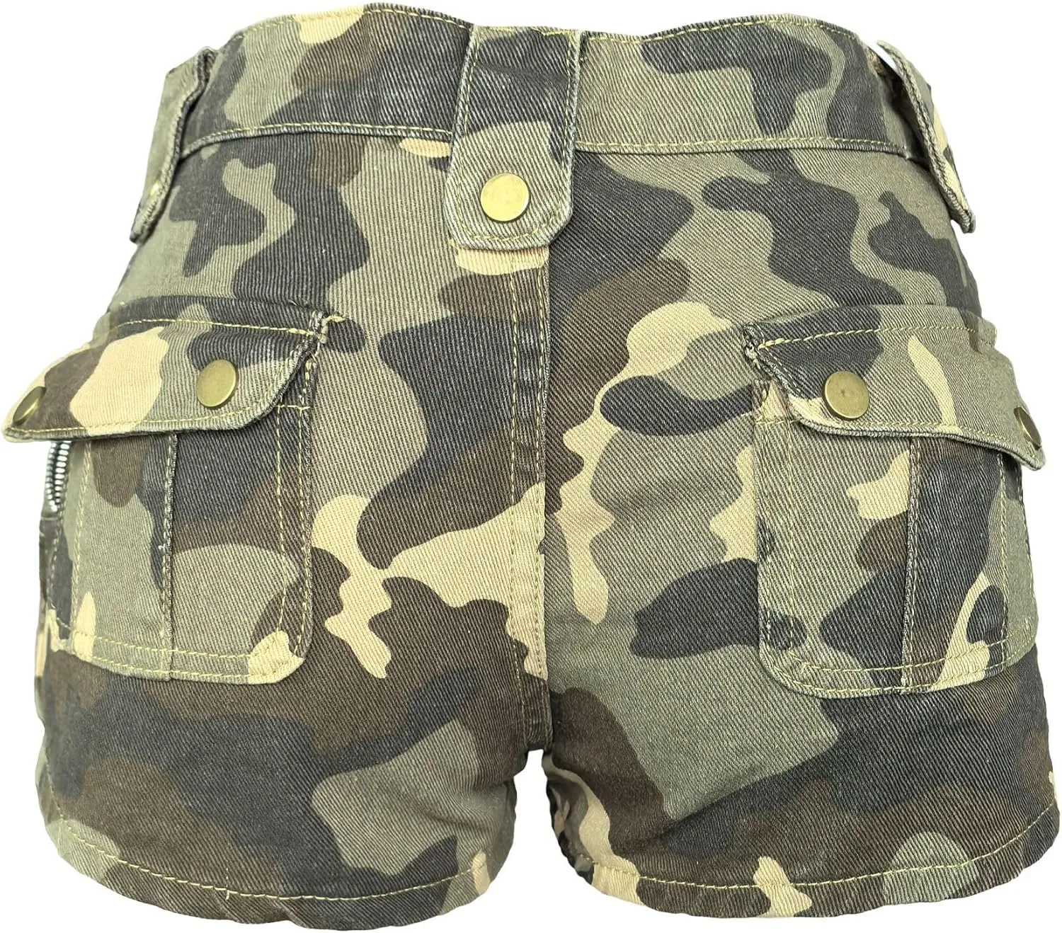 Womens Camo Cargo Skirts Casual High Waist Multi Pockets Army Fatigue Bodycon Y2K Camouflage A-line Pencil Mini Skirt