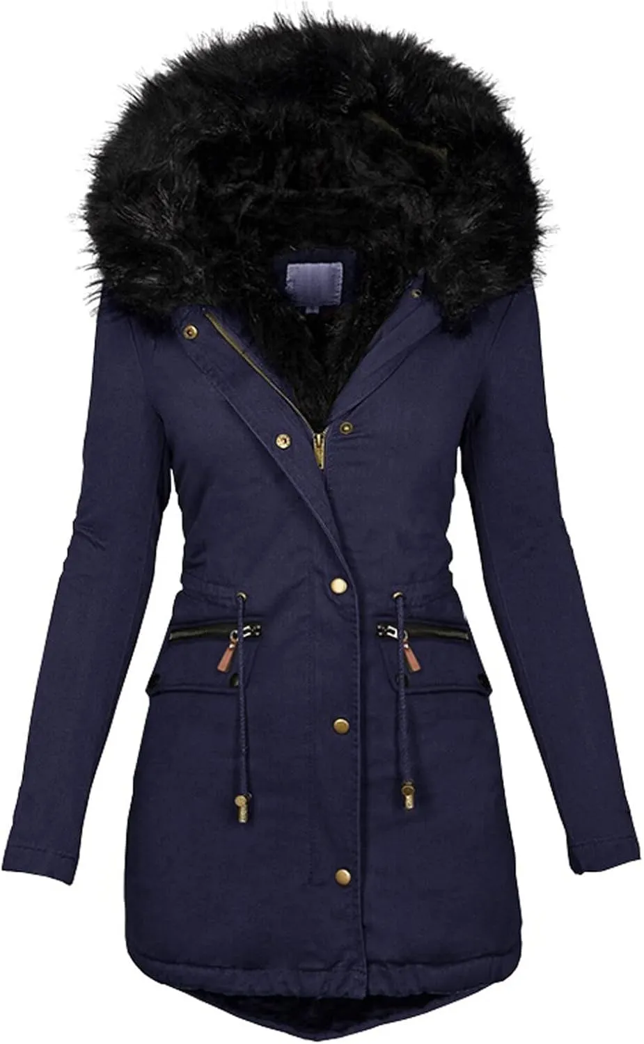 Womens Coats Winter Hoodie Mid Length Hoodie Long Sleeved Top Winter Coat Puffer Coat Winter Coats For Women Plus
