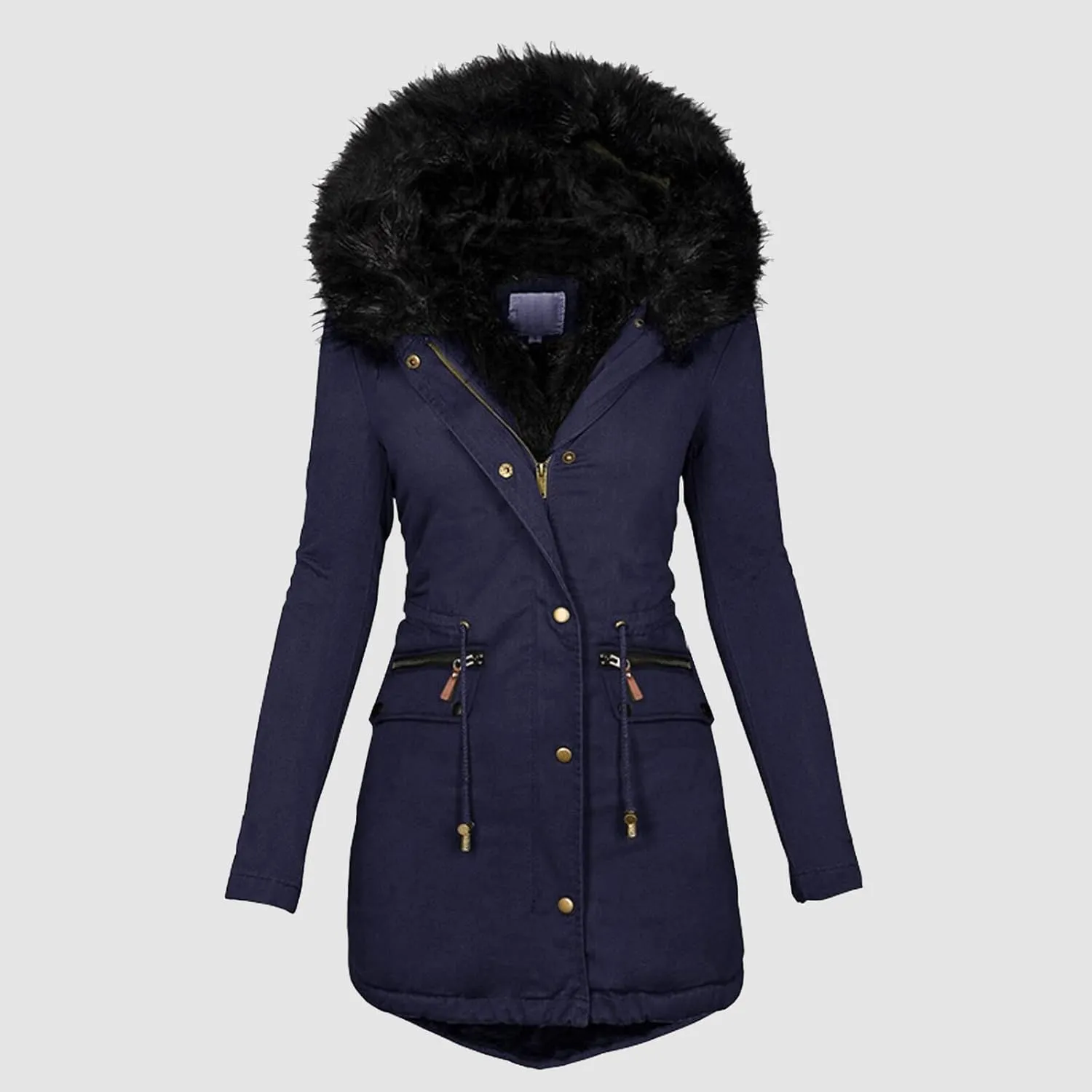 Womens Coats Winter Hoodie Mid Length Hoodie Long Sleeved Top Winter Coat Puffer Coat Winter Coats For Women Plus