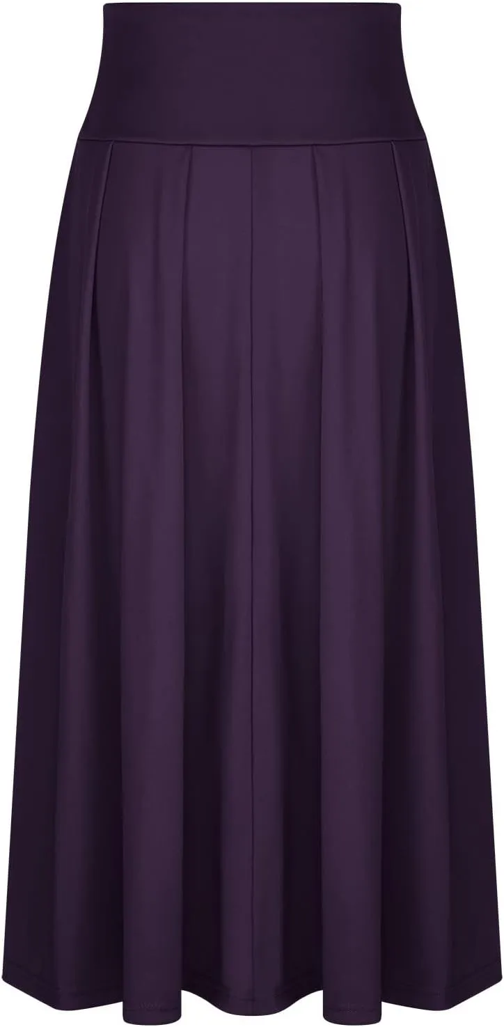 Women's Elegant High Waist Maxi Skirt Tie Front Pleated A-Line Skirts Loose Fit Flowy Dressy Skirt Summer Maxi Skirt