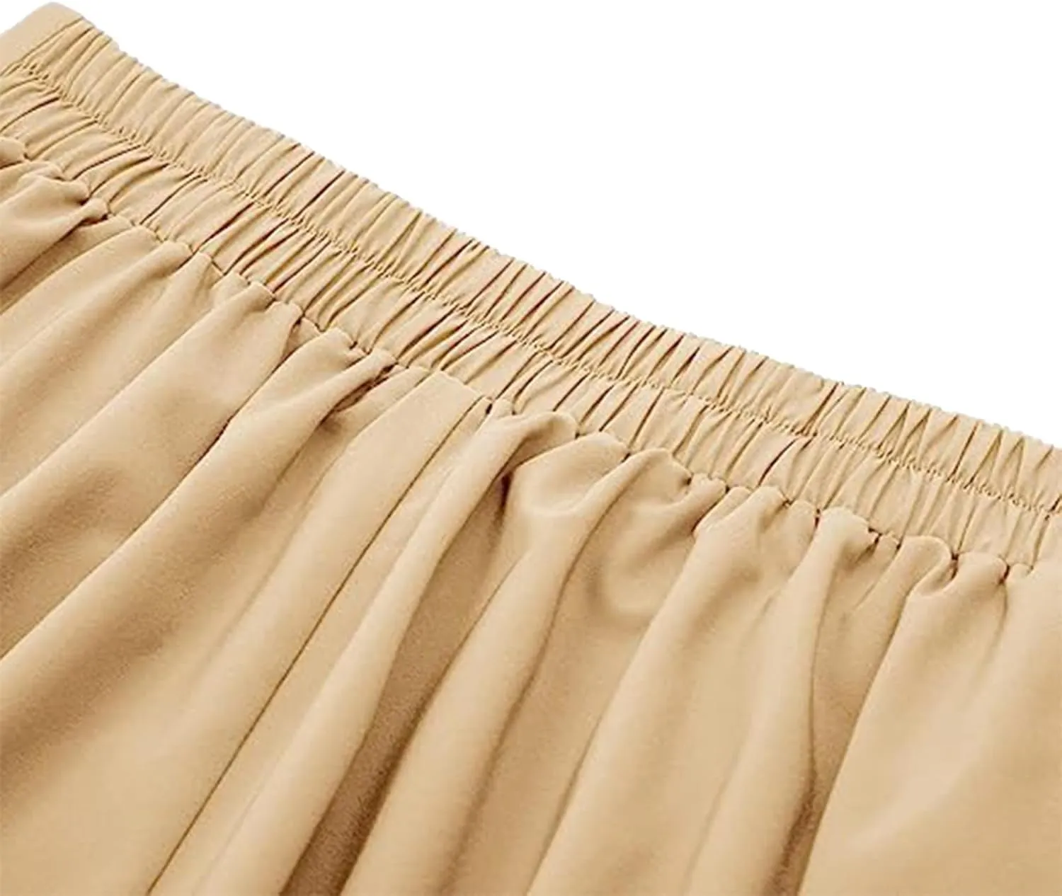 Women's Fall Winter Button Down Pleated Midi Skirt High Elastic Waisted Flowy Long Skirts Casual Solid Color Skirt