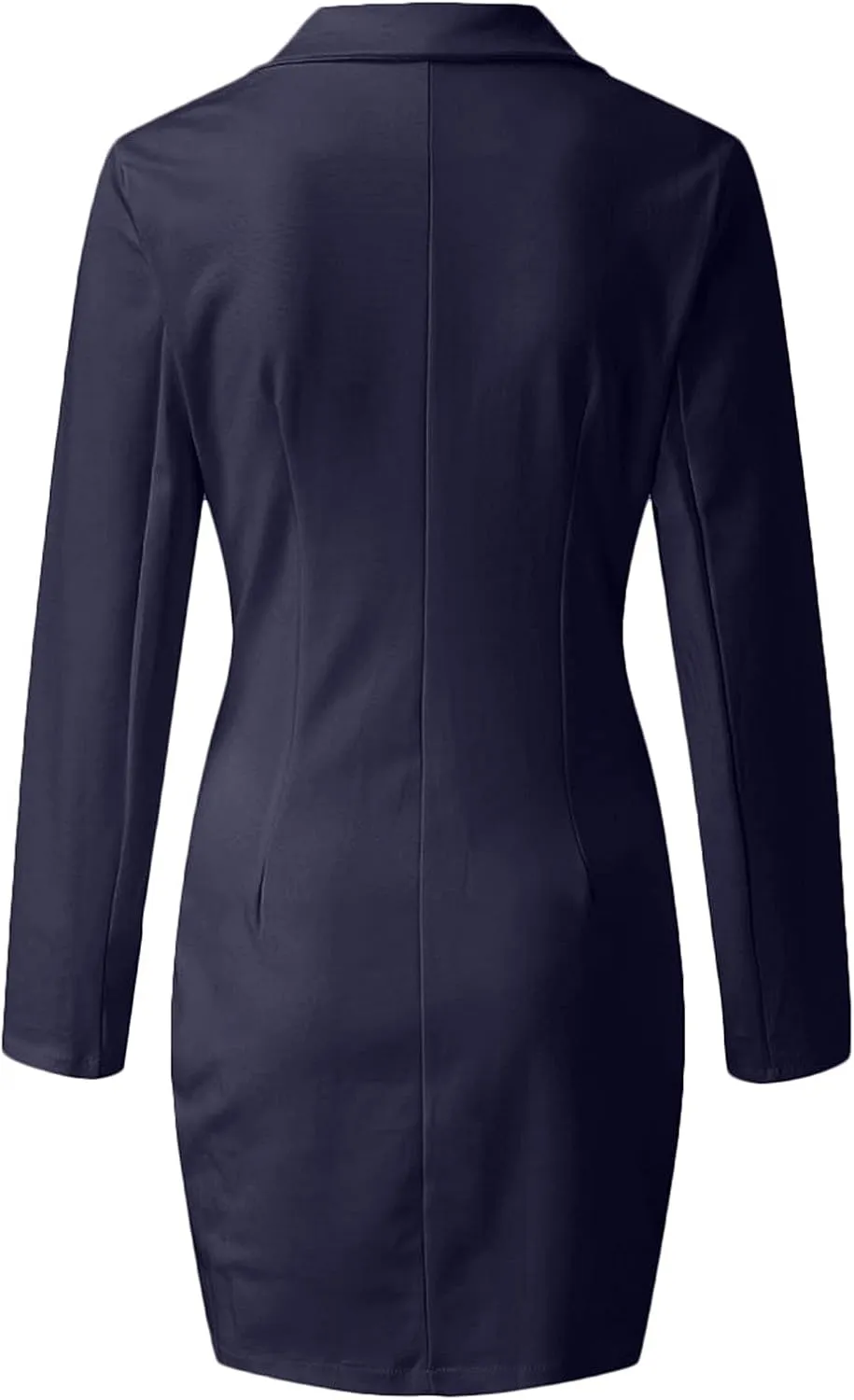 Women's Fashion Double Breasted Trench Coat Solid Color Slim Jacket Pocket Decoration Super Warm Winter