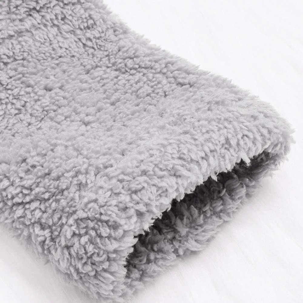 Women's Fleece Sherpa Jacket with Hood Plus Size Fuzzy Winter Coat Casual Loose Fit Bottun Up Solid Fluffy Teddy Coat