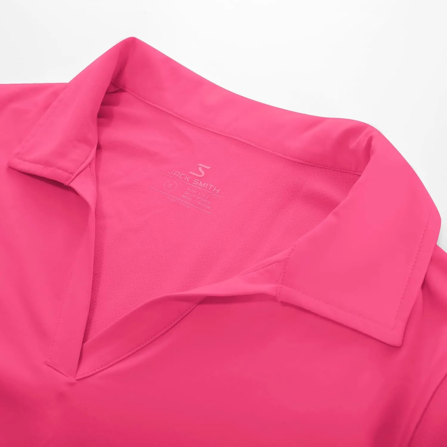 Women's Golf Polo Shirt V Neck Short Sleeve Tennis Shirt Sun Protection Moisture Wicking Athletic Tops
