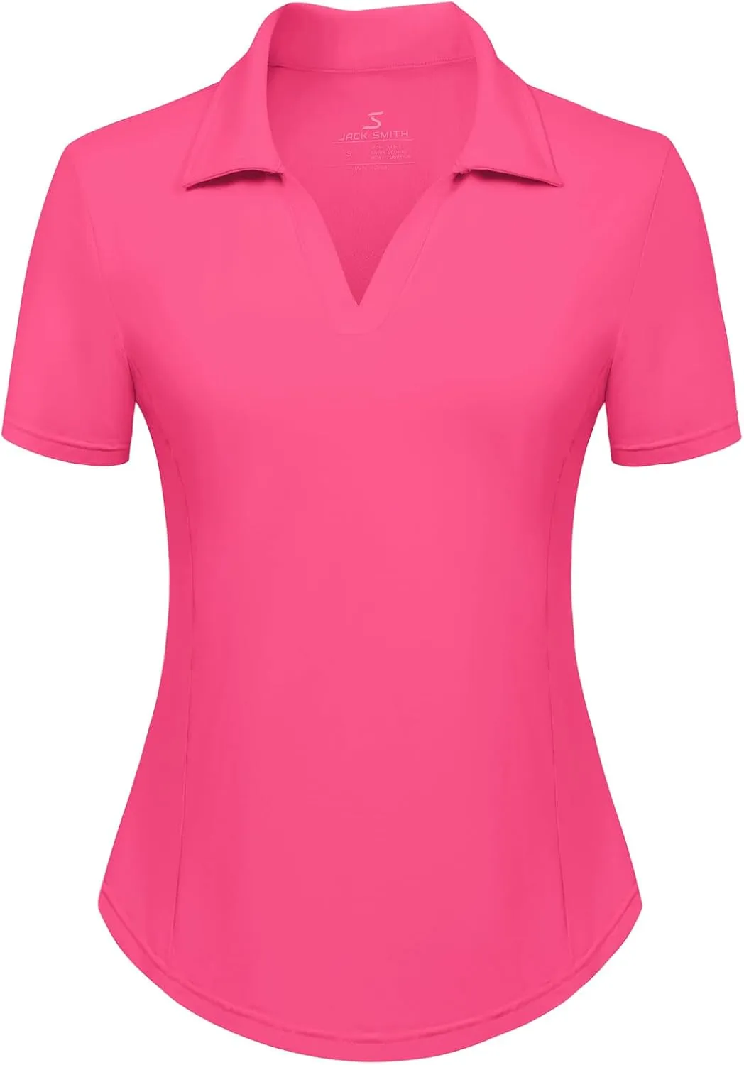 Women's Golf Polo Shirt V Neck Short Sleeve Tennis Shirt Sun Protection Moisture Wicking Athletic Tops