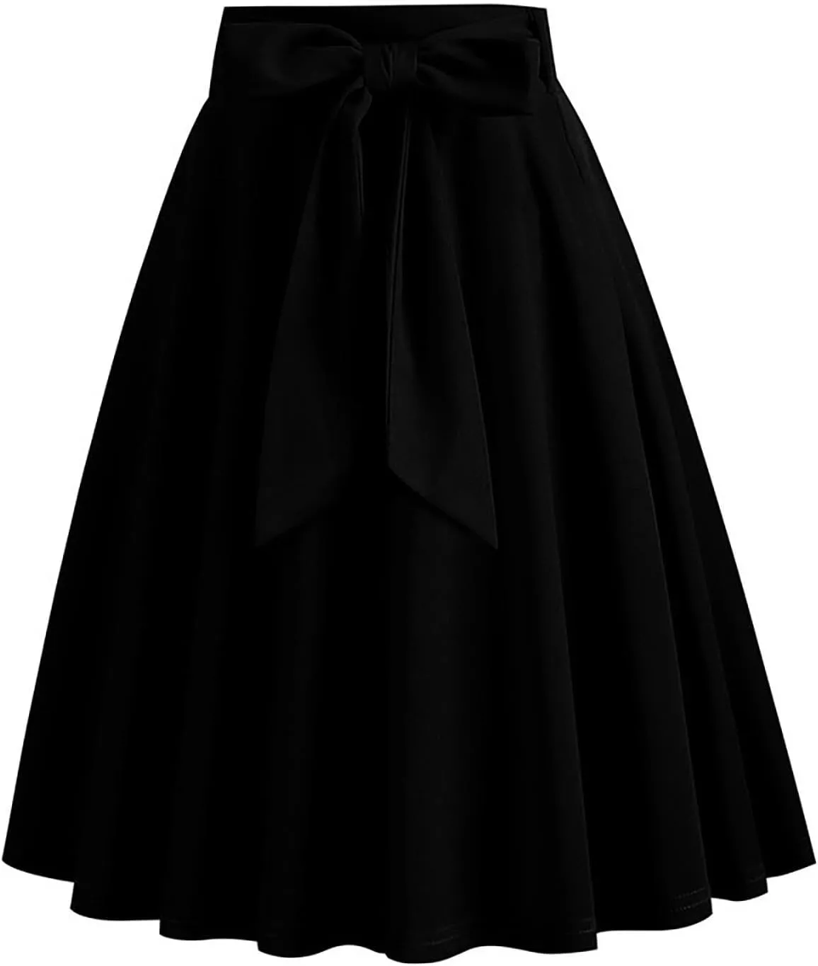 Women's High Waist A-Line Pockets Skirt Skater Flared Midi Skirt Vinage Skirt Coctail Party Short Skirts