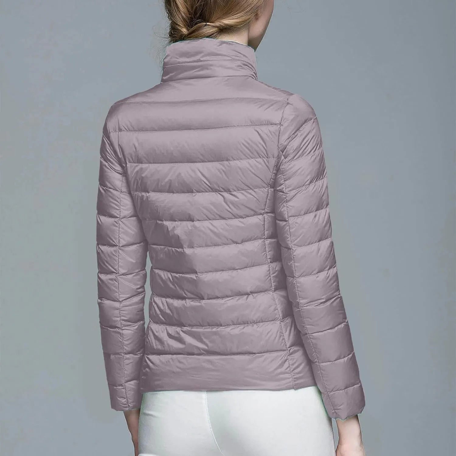 Womens Jackets Winter Down Jacket Women Slim Short Jacket Women's Cropped Quilted Jacket LightWeight Coat Outwear