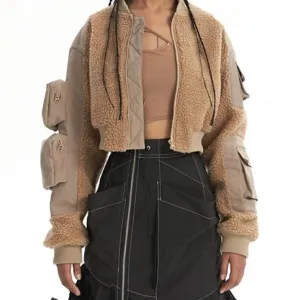 Women's Lamb Wool Jackets - Stylish Winter Outerwear