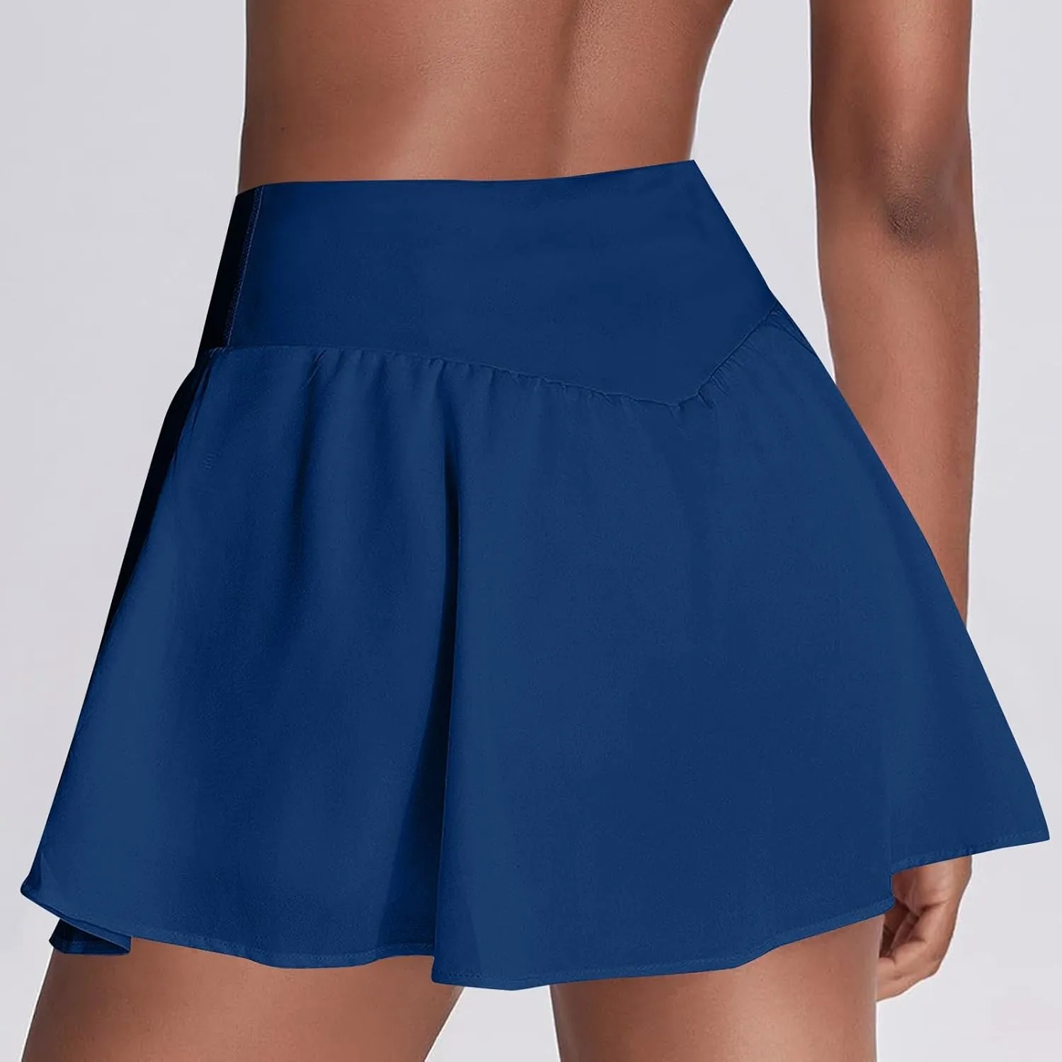 Womens Pleated Tennis Skirt with Pockets High Waisted Tummy Control Golf Athletic Shorts Workout Pickleball