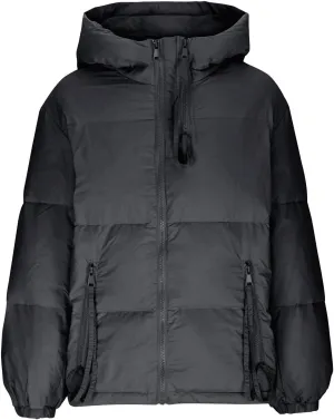 Womens Puffer Jacket with Hood Winter Warm Cotton Down Coat Thickened Full Zip Padded Outerwear with Pockets Plus Size