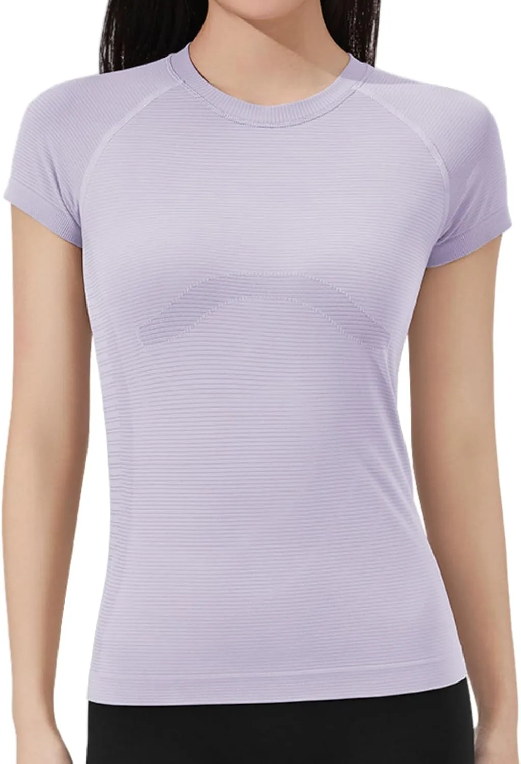 Women's Short Sleeve Workout T-Shirt Quick-Dry Yoga Top,Breathable Running Shirt with High Stretch