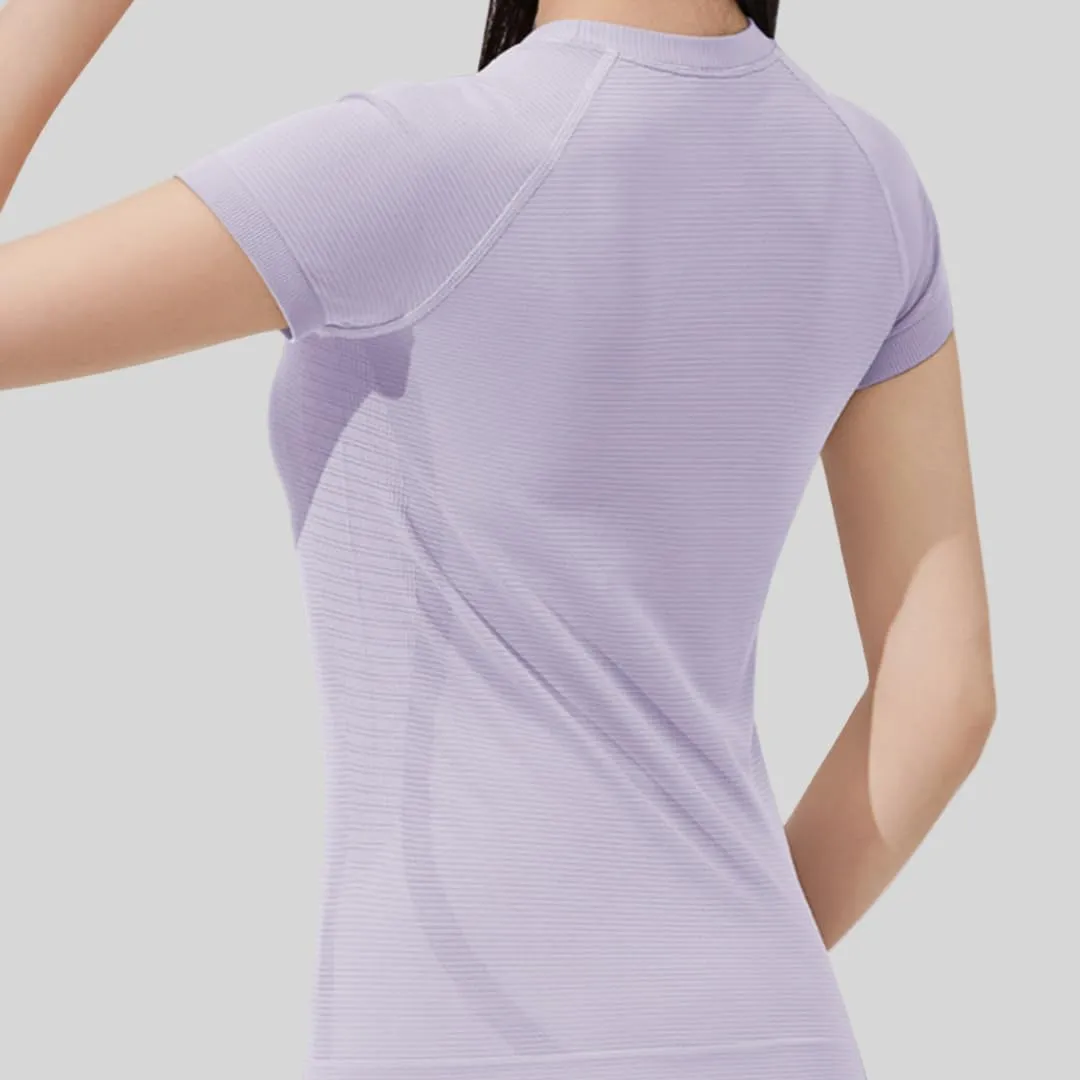 Women's Short Sleeve Workout T-Shirt Quick-Dry Yoga Top,Breathable Running Shirt with High Stretch