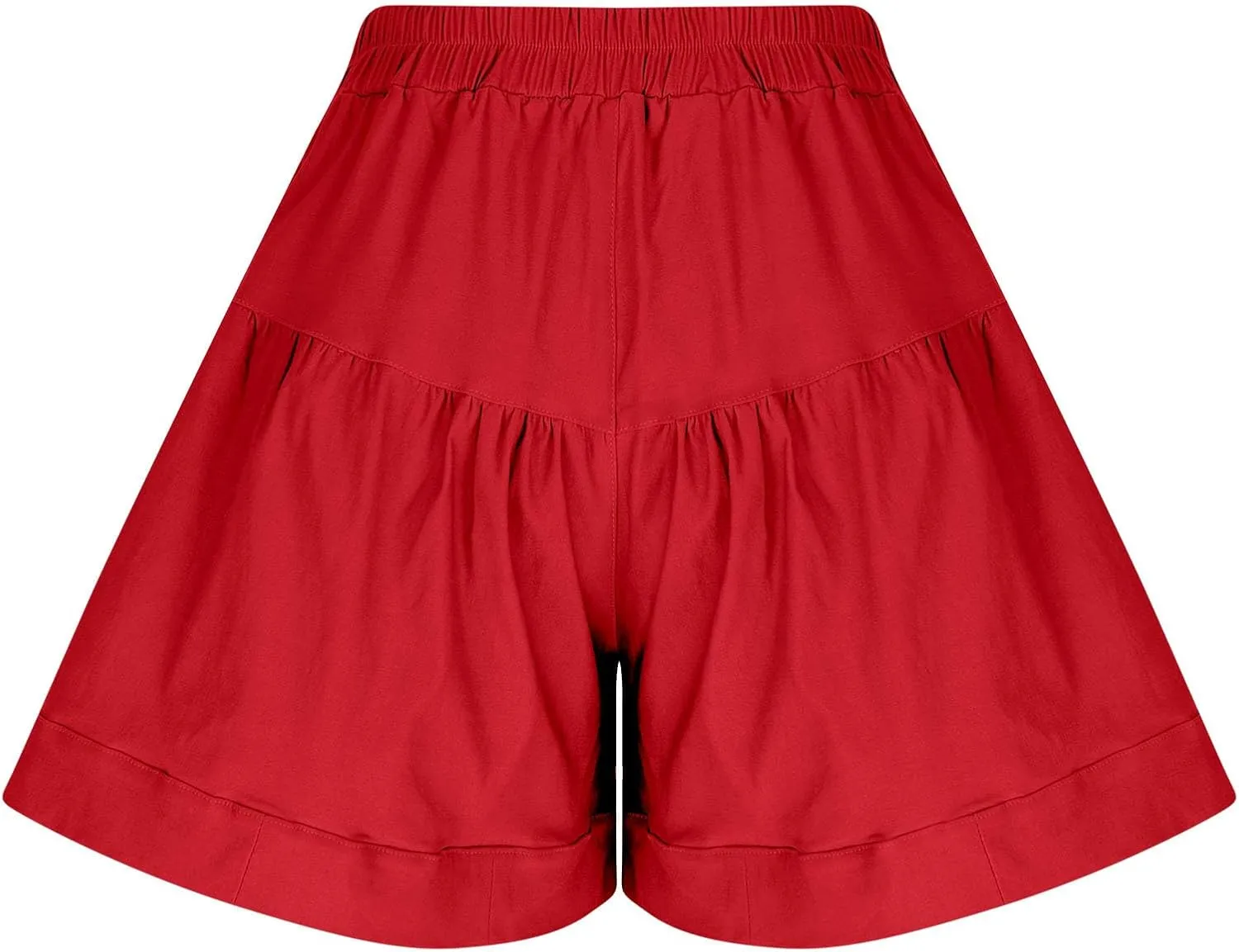 Women's Shorts Summer Baggy High Waisted Flowy Wide Leg Buttons Pleated Casual Denim Shorts 2025 Fashion Pleated Skorts