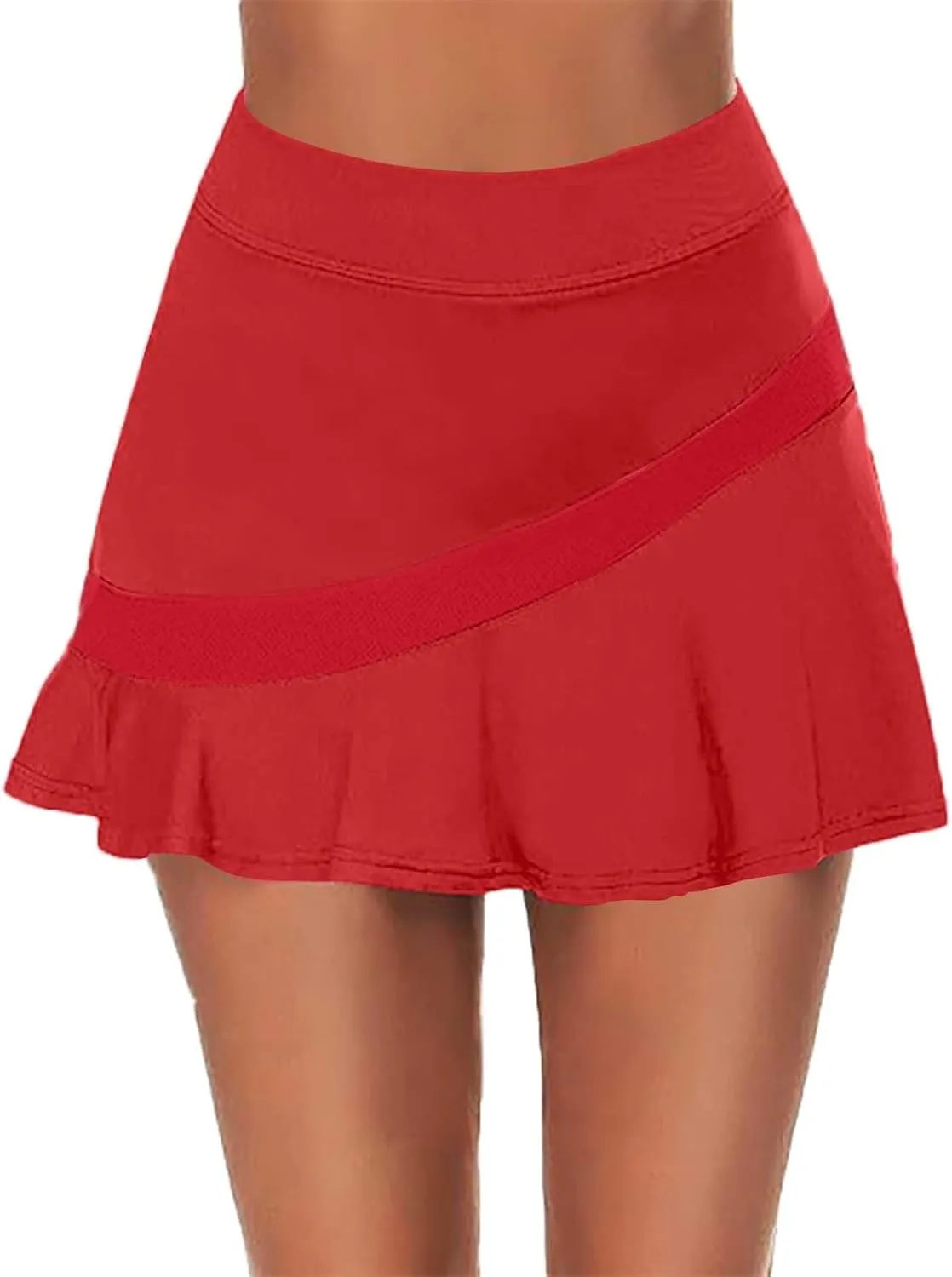 Womens Tennis Skirt Pleated Athletic Golf Skorts Skirt Breathable Lightweight Running Soft Workout Skirts
