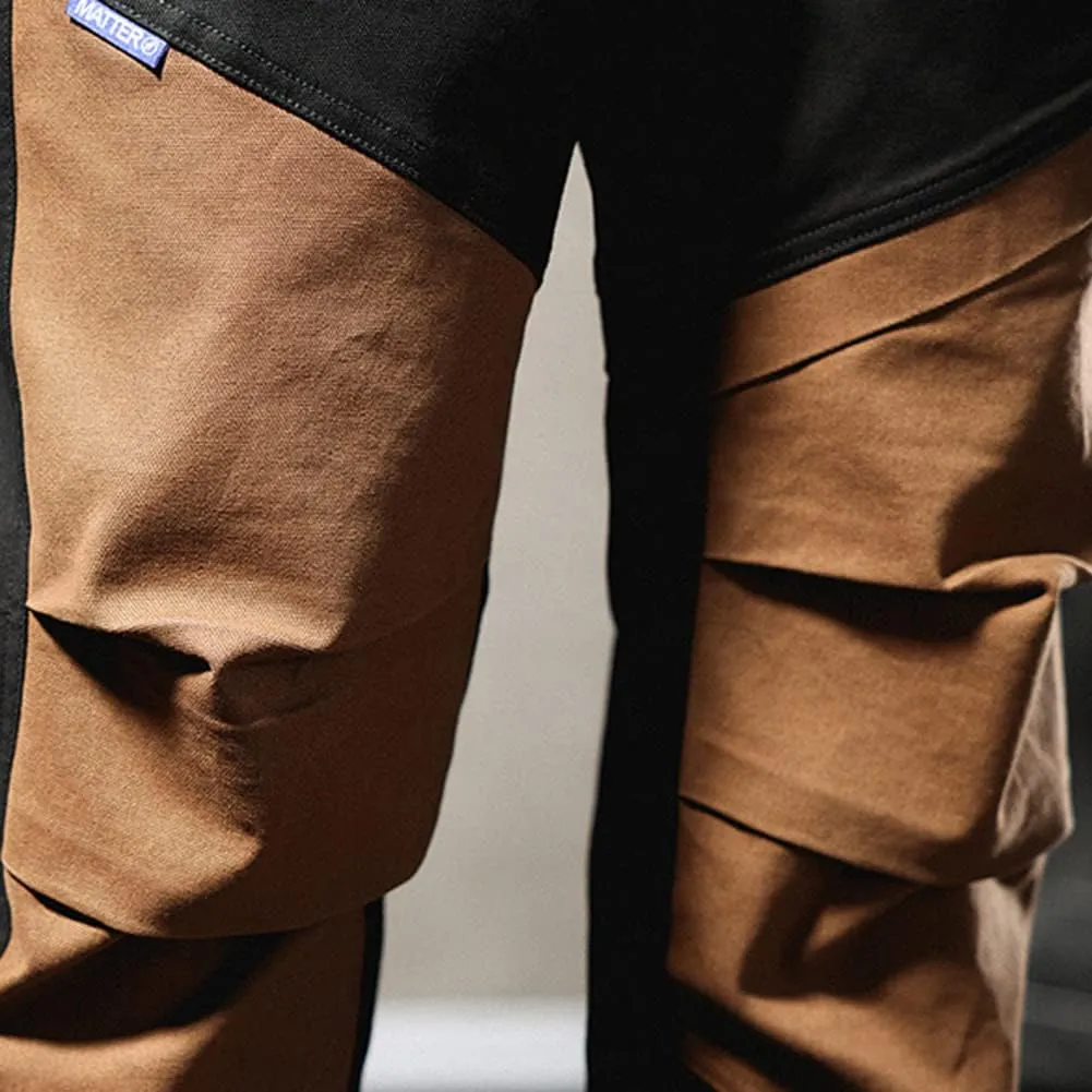 XYGJZ Men's Casual Cargo Pants Outdoor Patckwork Harem Pants RY21