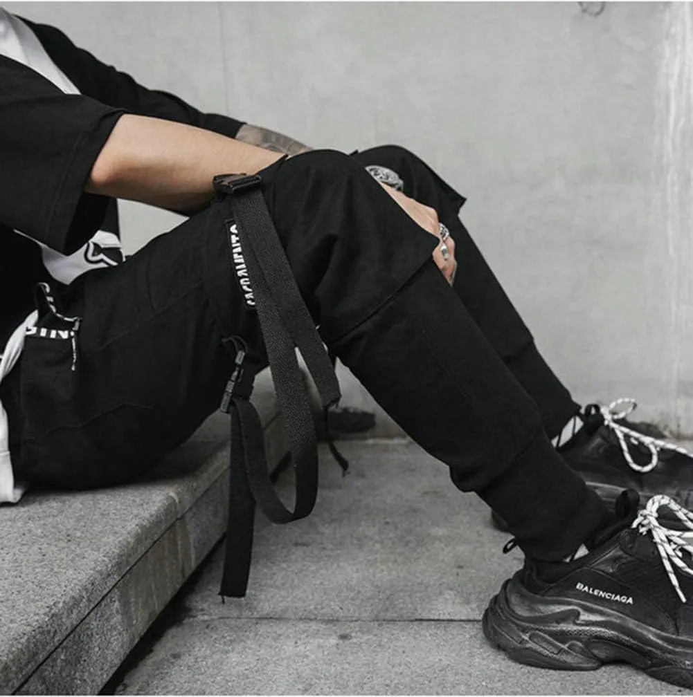 XYXIONGMAO Men's Jogger Pants Techwear Hip Hop Harem Pants Streetwear Tactical Track Pants
