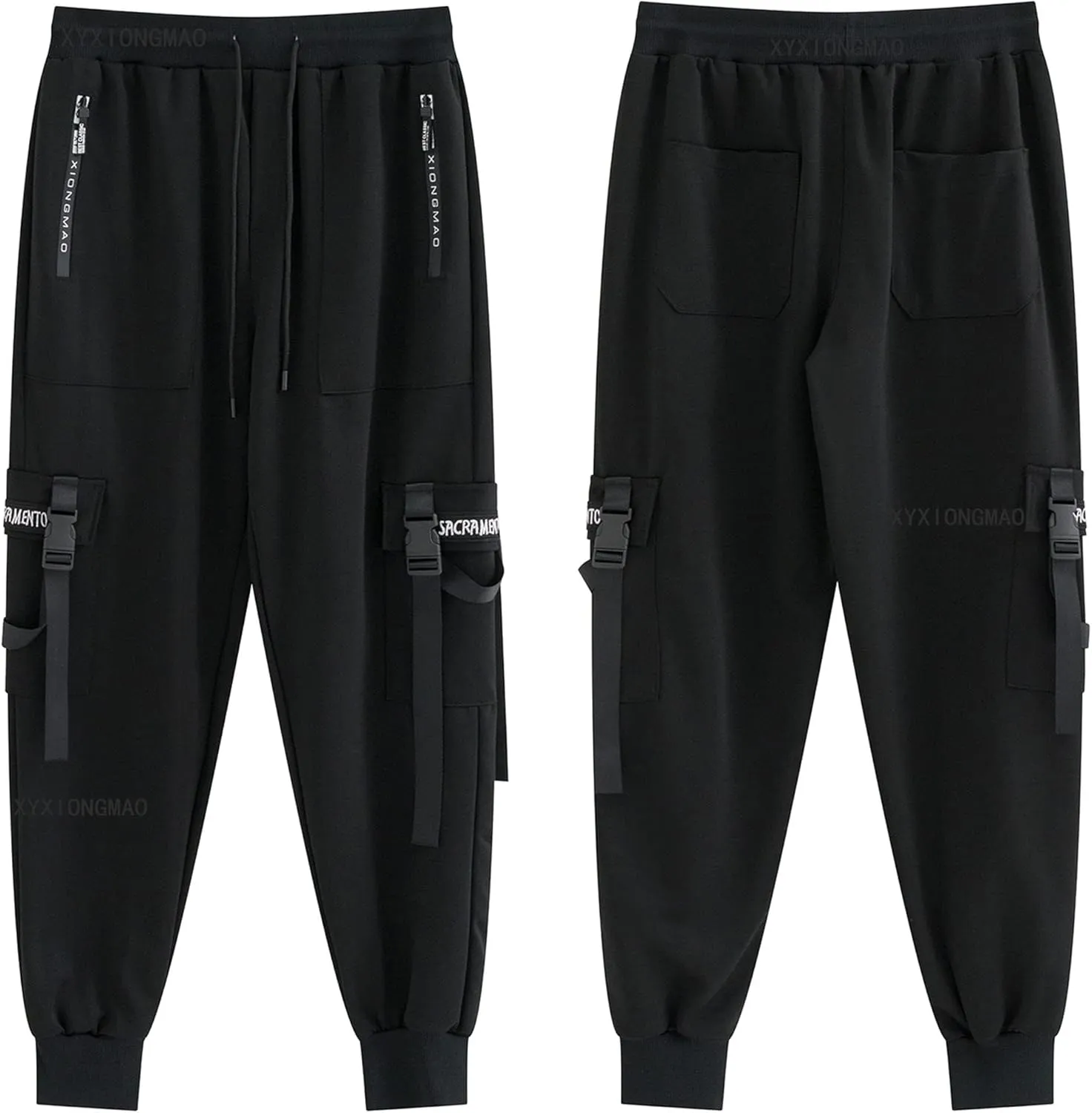 XYXIONGMAO Men's Jogger Pants Techwear Hip Hop Harem Pants Streetwear Tactical Track Pants