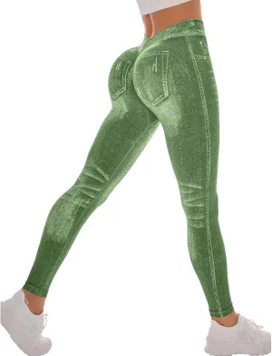 Yoga Pants Women,Cotton Womens Yoga Pants with Pockets Tummy Control High Waisted Workout Compression Leggings